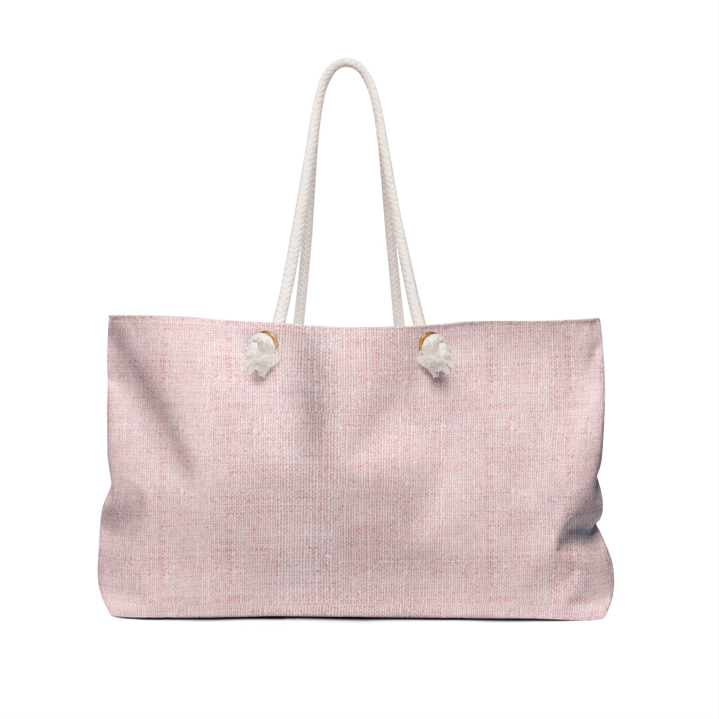 New York City Pink Weekender Bag — Travel Tote with Cute City Icons