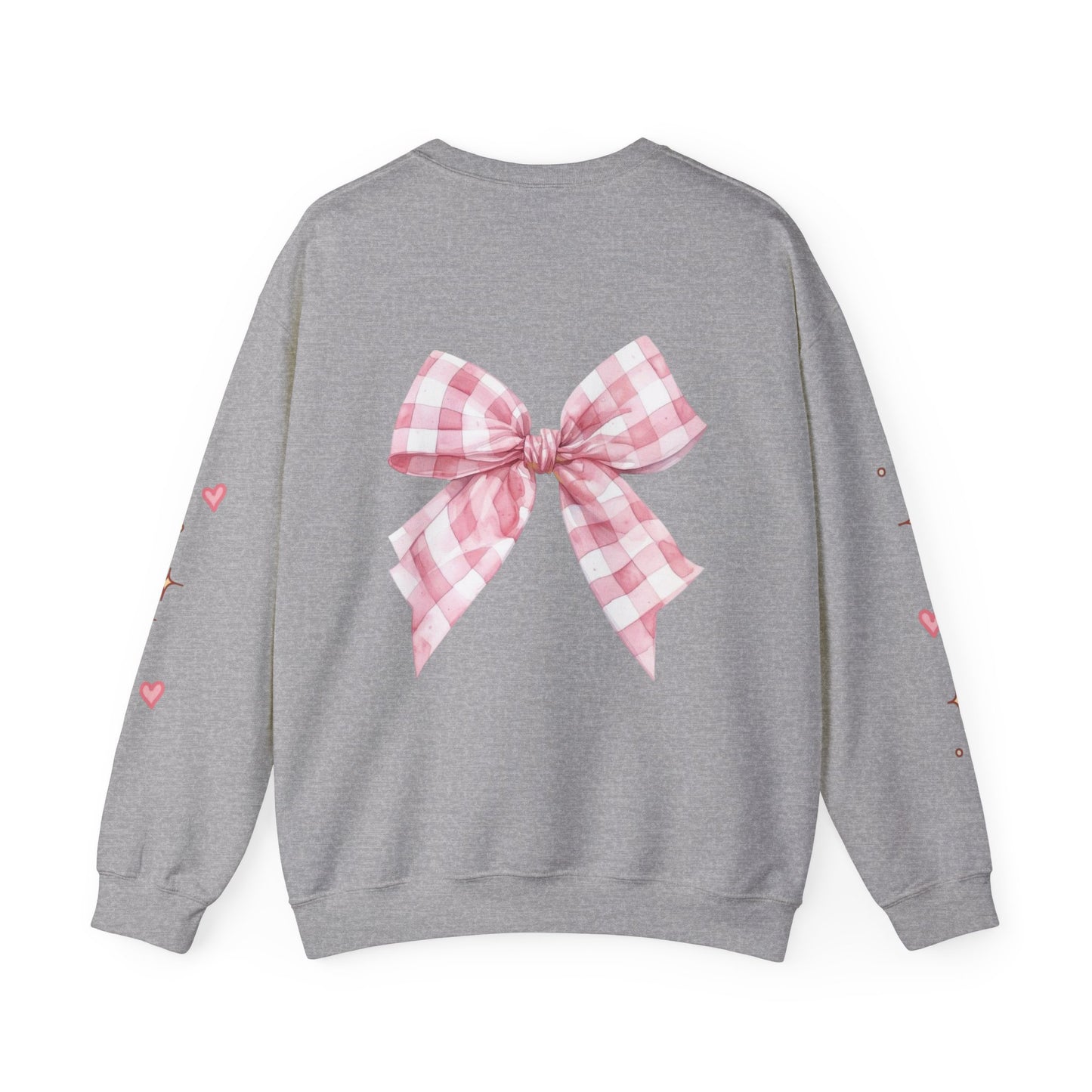 Crewneck Sweatshirt — Pink Bow & Gifts Cozy Graphic Pullover