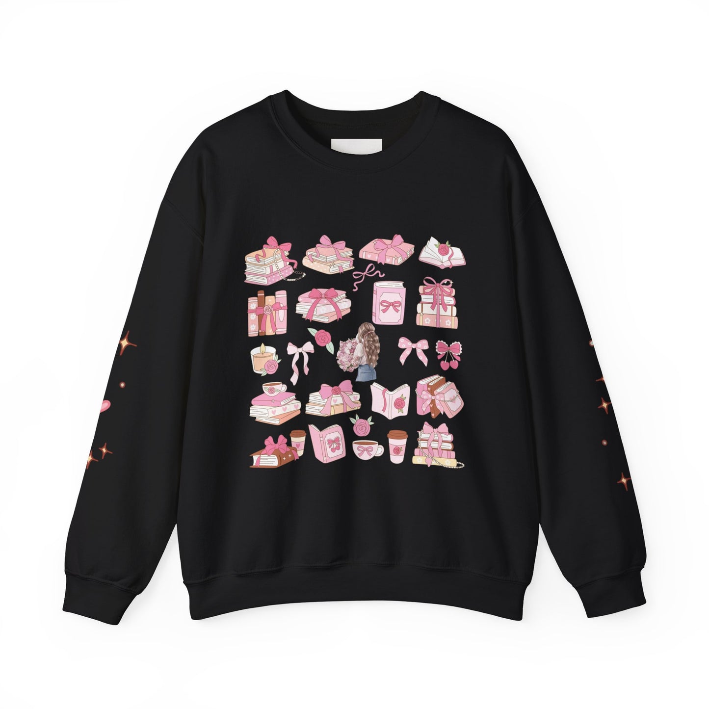 Crewneck Sweatshirt — Pink Bow & Gifts Cozy Graphic Pullover