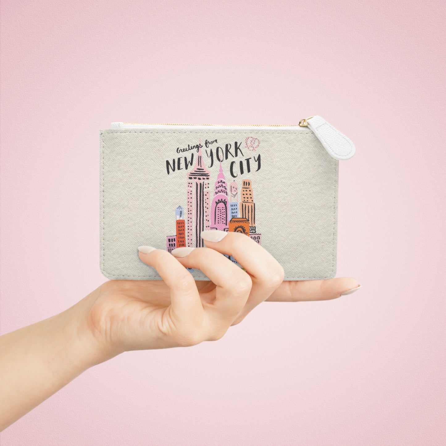 Mini Clutch — New York City Skyline Zip Pouch