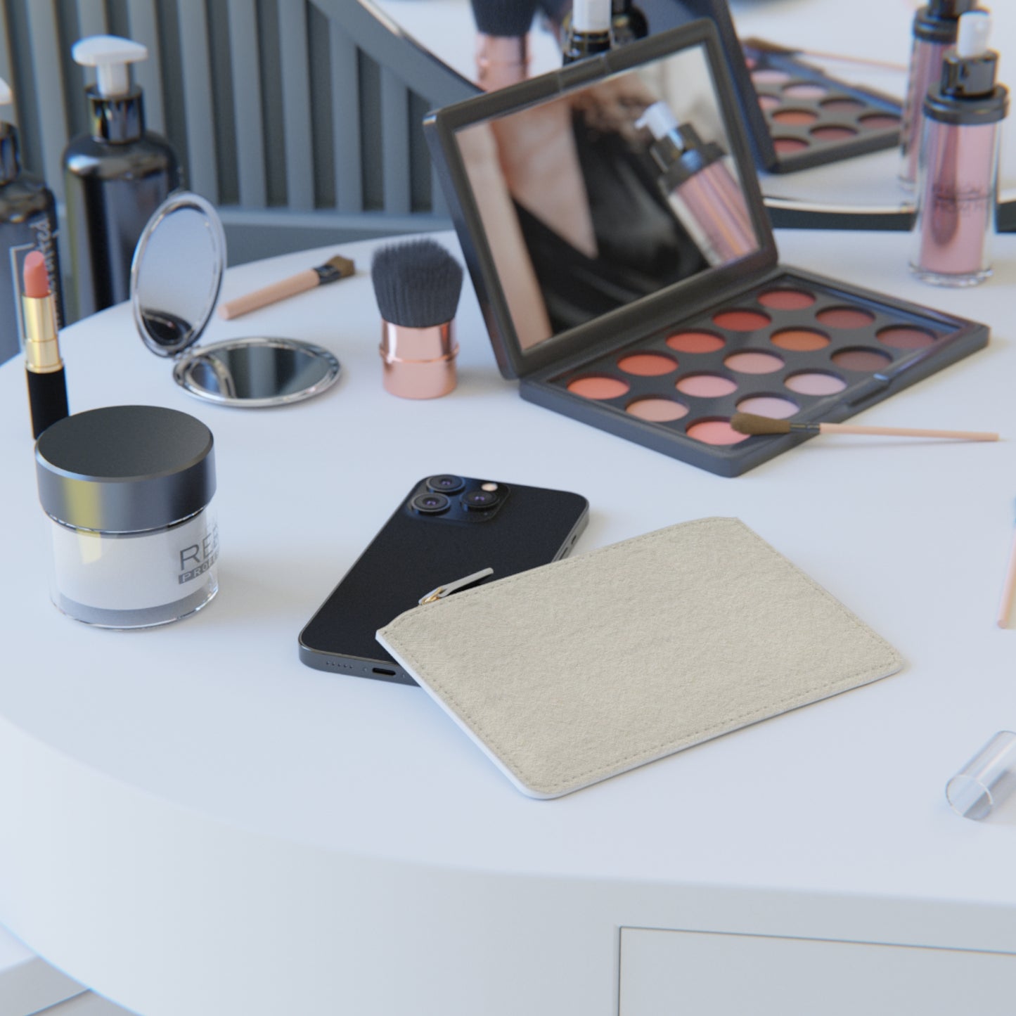 Mini Clutch — New York City Skyline Zip Pouch